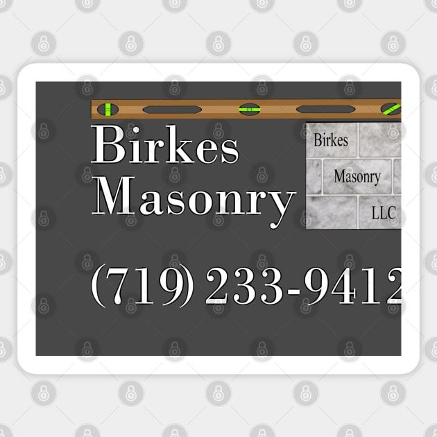 Birkes Masonry Custom T-Shirt Sticker by TangletallonMeow